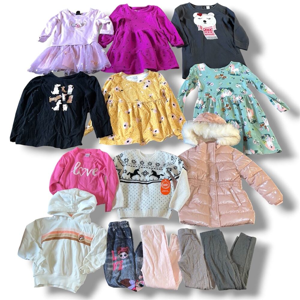 14-piece mixed toddler/young girls’ winter bundle